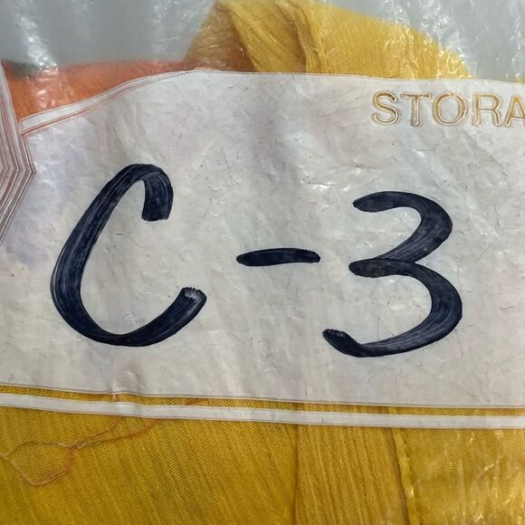 G by Giuliana Yellow Floral Button Front Sheer Blouse 2X - Picture 6 of 6